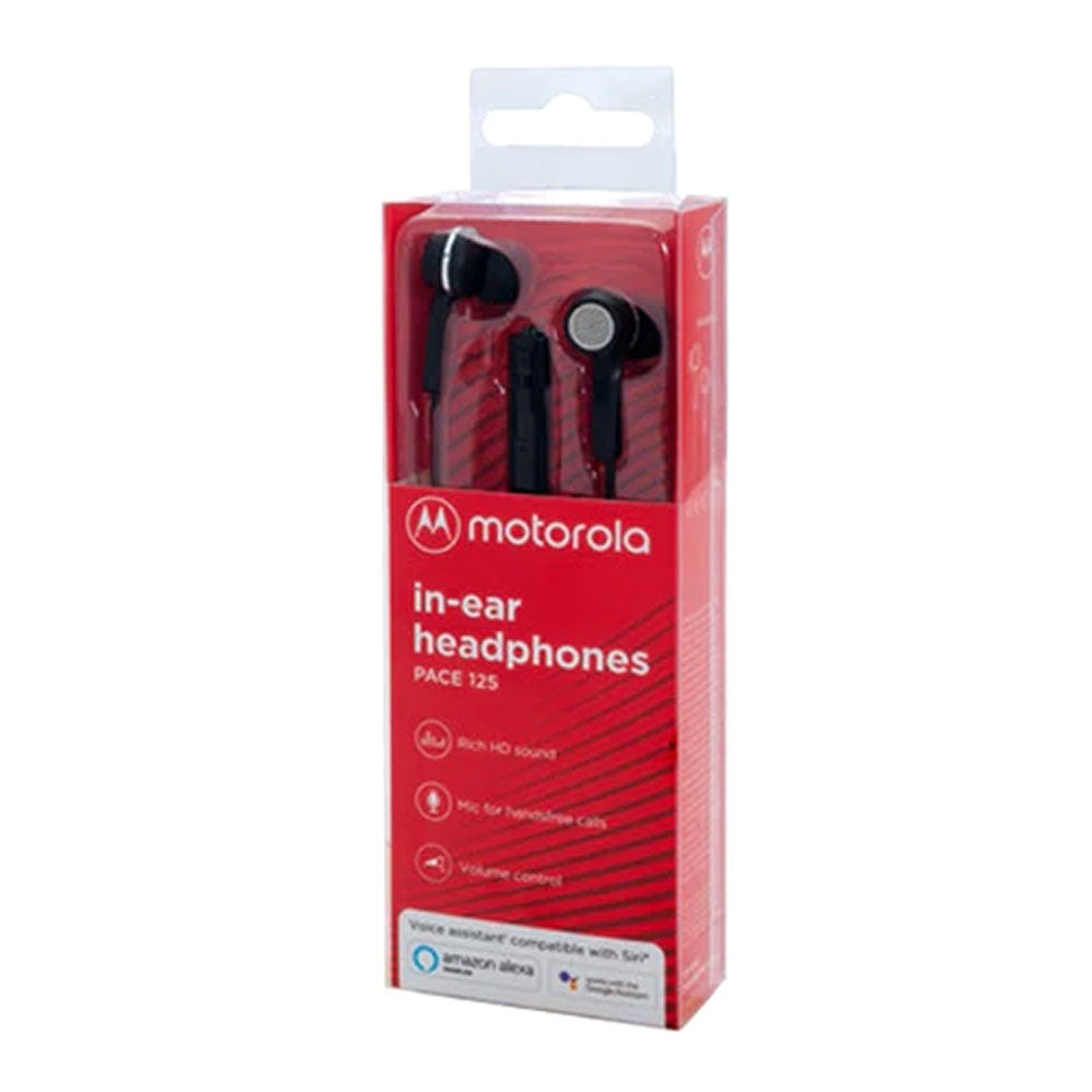 Audifonos Motorola Pace 125 In Ear Jack 3.5mm Negro
