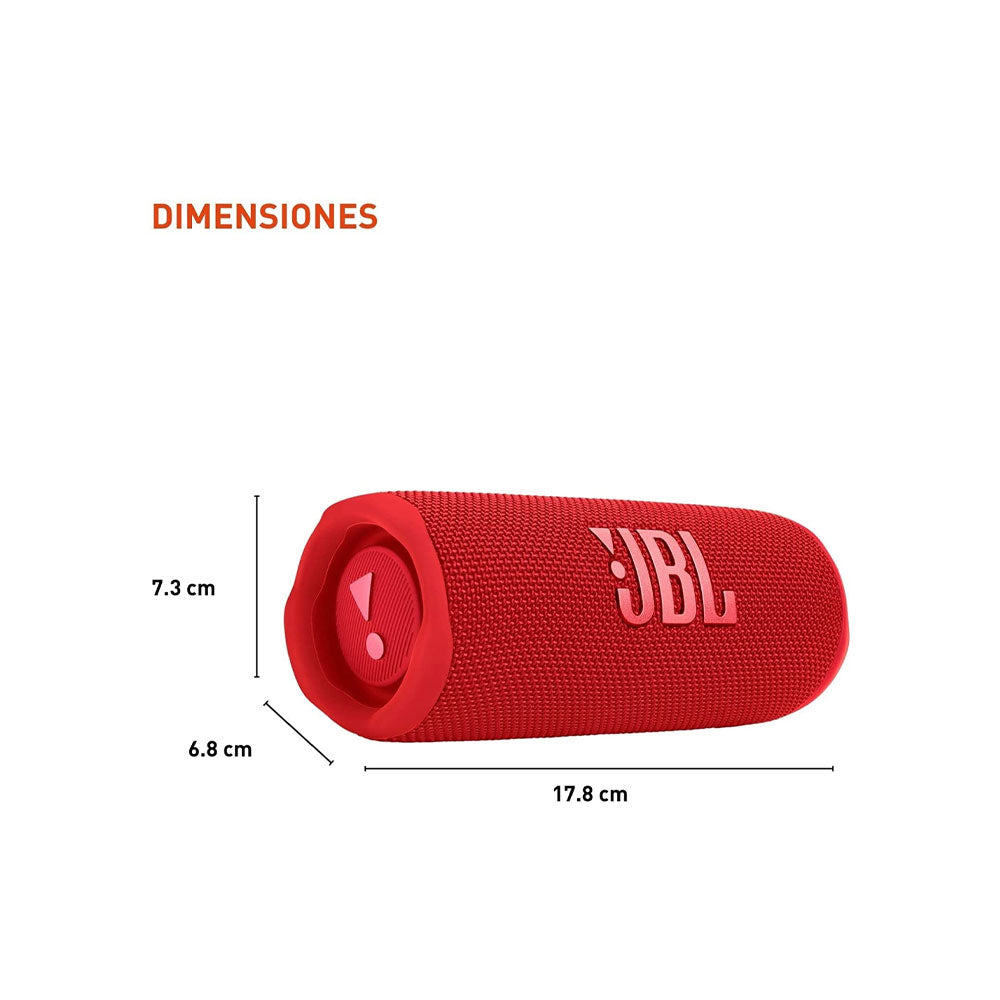 Parlante JBL Flip 6 Bluetooth IP67 Rojo