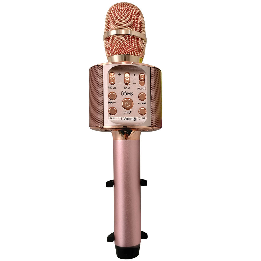 Microfono Karaoke Mlab Lil Voice 2 8911 con bluetooth Rosado
