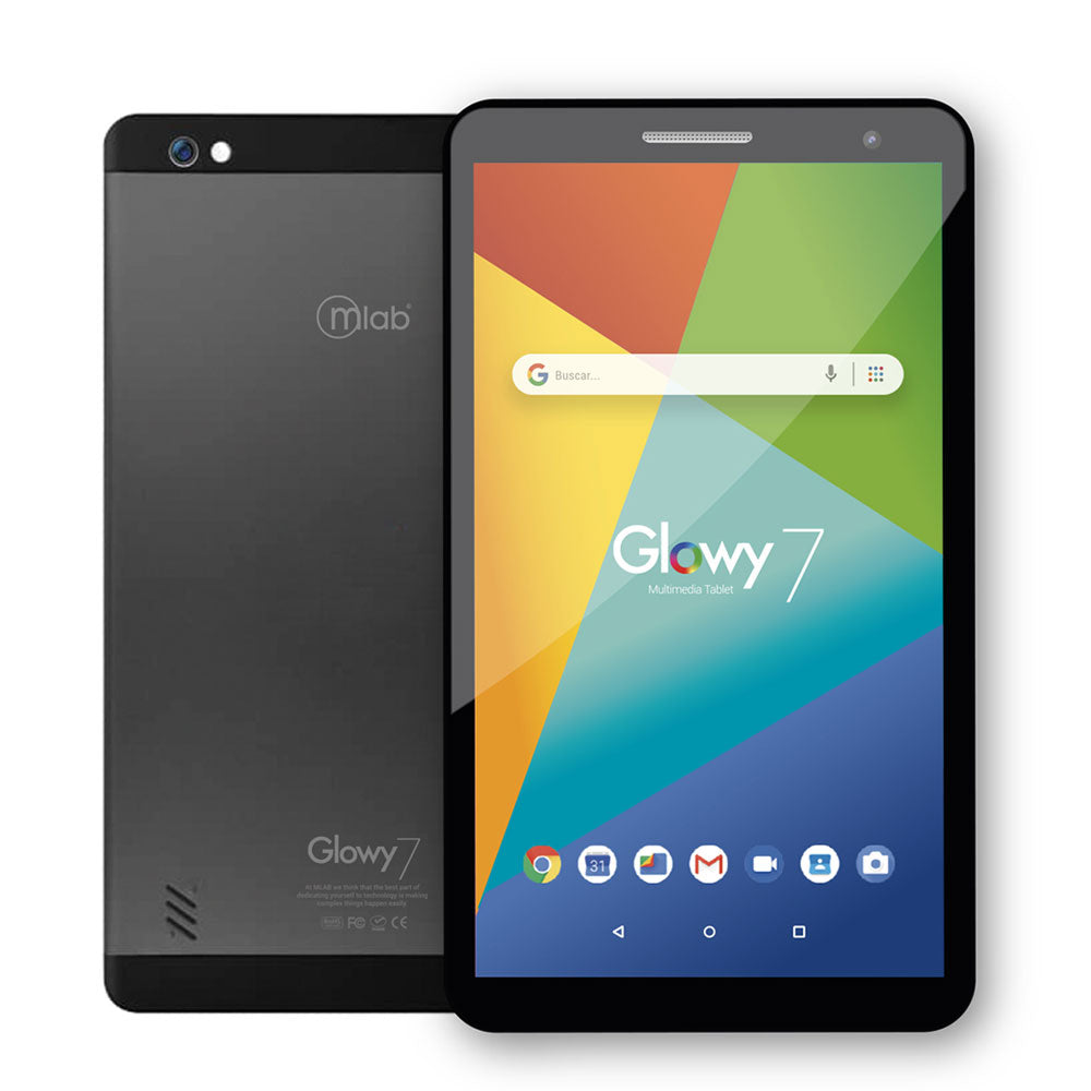 Tablet MLab Glowy 7 Pulgadas 16GB ROM 2GB ROM 4G LTE Negro