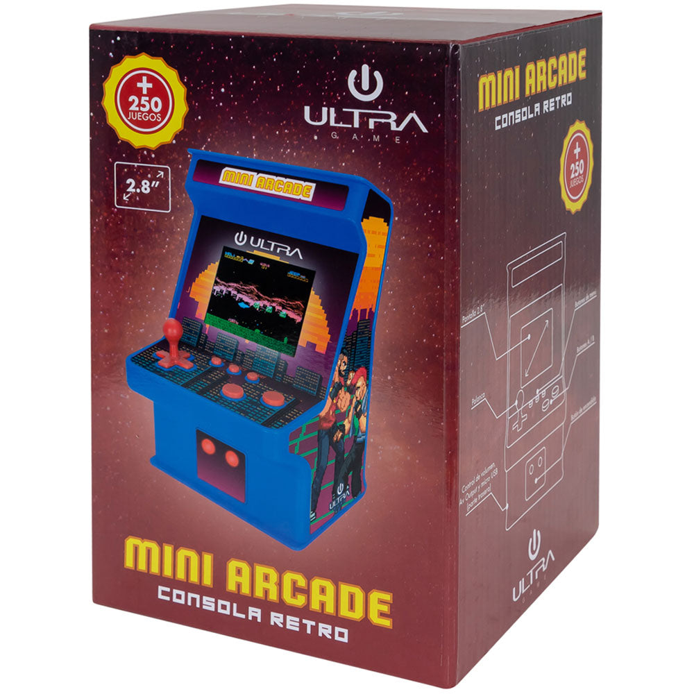 Consola Retro Ultra Mini Arcade 256 Juegos LCD 2.8