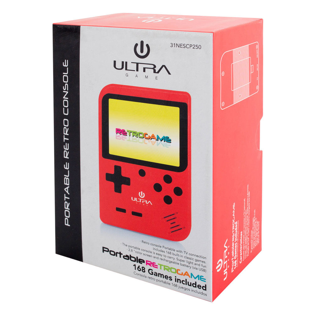 Consola Retro Ultra 31NESCP250 Mini 168 Juegos Rojo