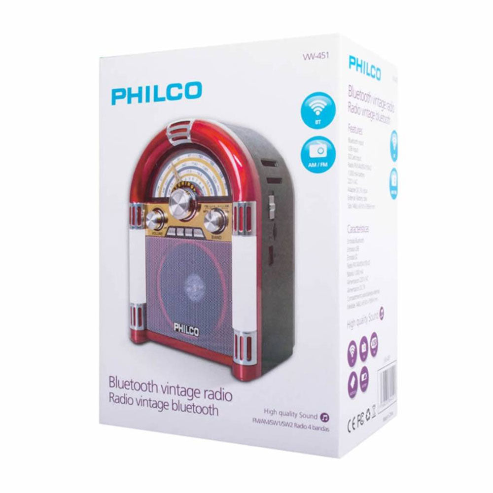 Radio Parlante Philco vintage VW451 Bluetooth