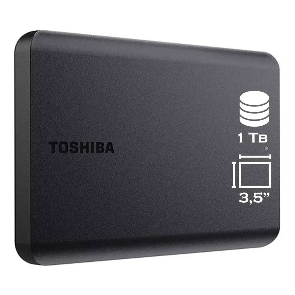Disco Duro Externo Toshiba Canvio Basics 1TB A5 Negro
