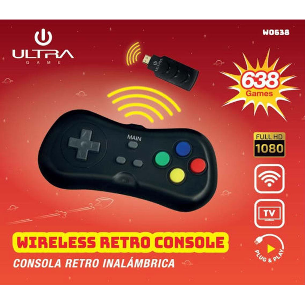Consola Retro Ultra W0638 638 Juegos Stick HDMI Inalambrica