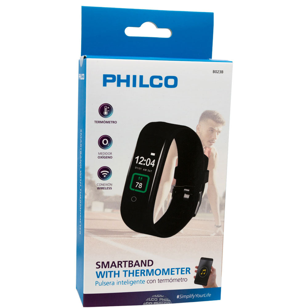Pulsera inteligente Philco B023B Smart Band Bluetooth Negra