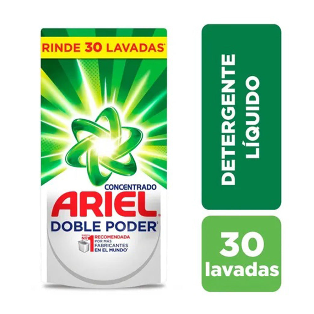 Detergente Líquido Concentrado Ariel Doble Poder 1.2L