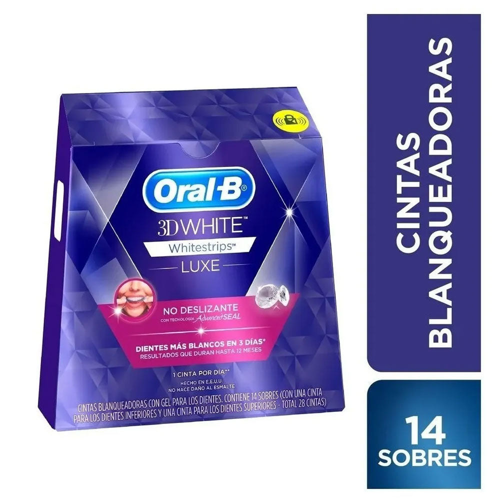 Cintas Blanqueadoras Oral B 3D White Whitestrips Luxe 14 Uds