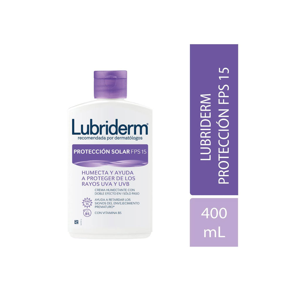 Crema Lubriderm UV 15 400 ml Proteccion Solar