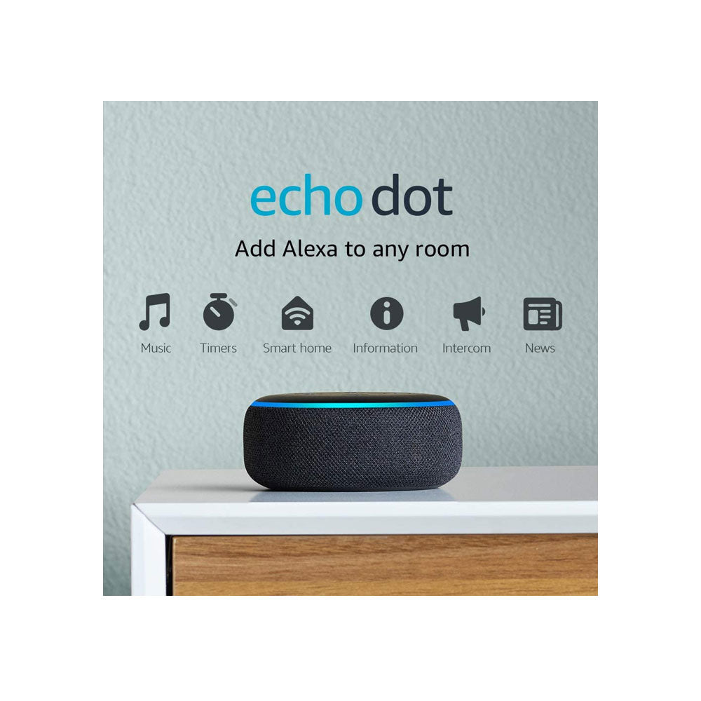 Asistente Virtual Amazon Echo Dot 3era Gen Gris Oscuro