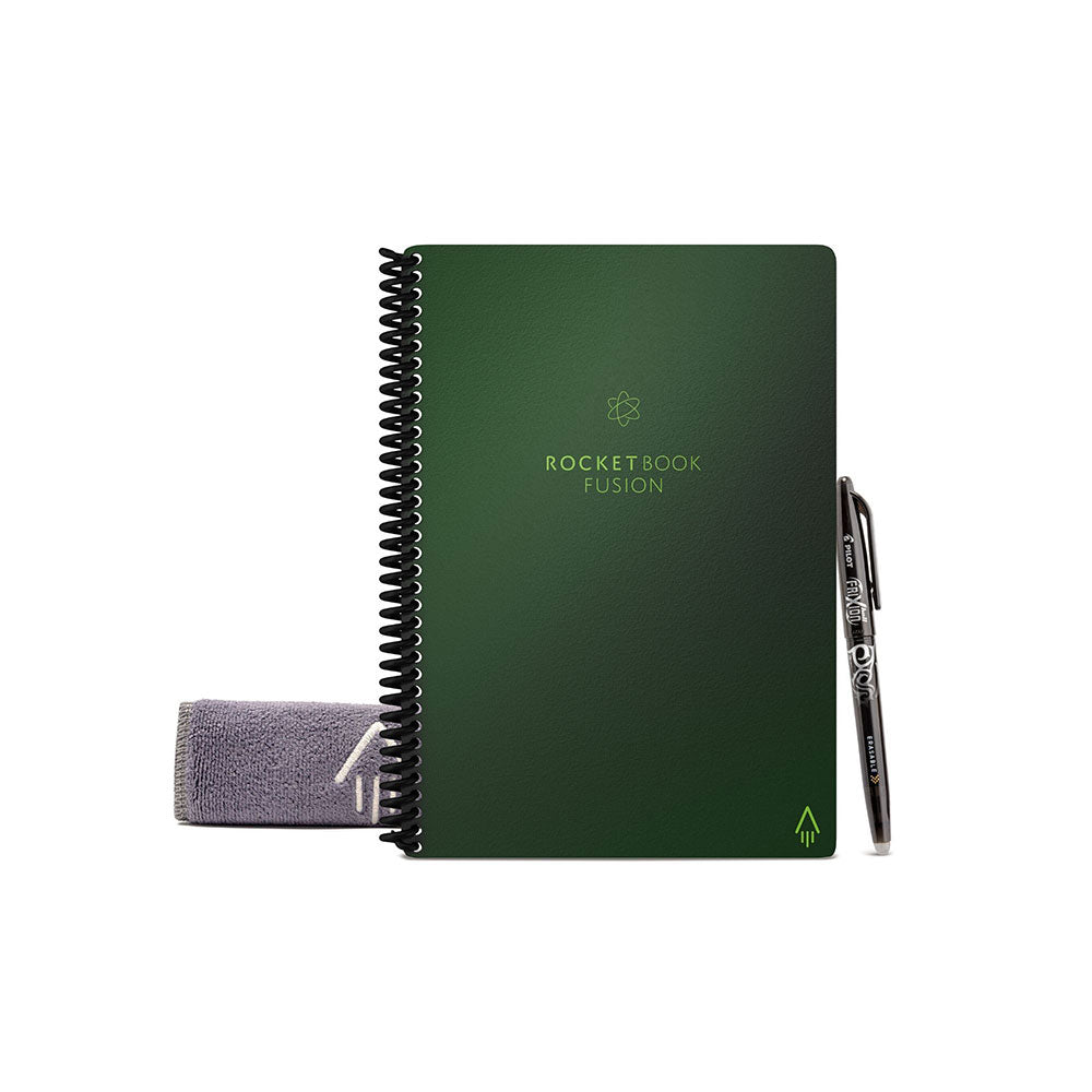 Cuaderno inteligente Rocketbook Fusion Executive Verde