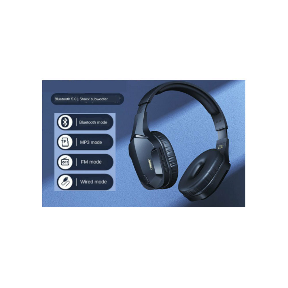Audífonos Gamer Remax RB-750HB Bluetooth Azul