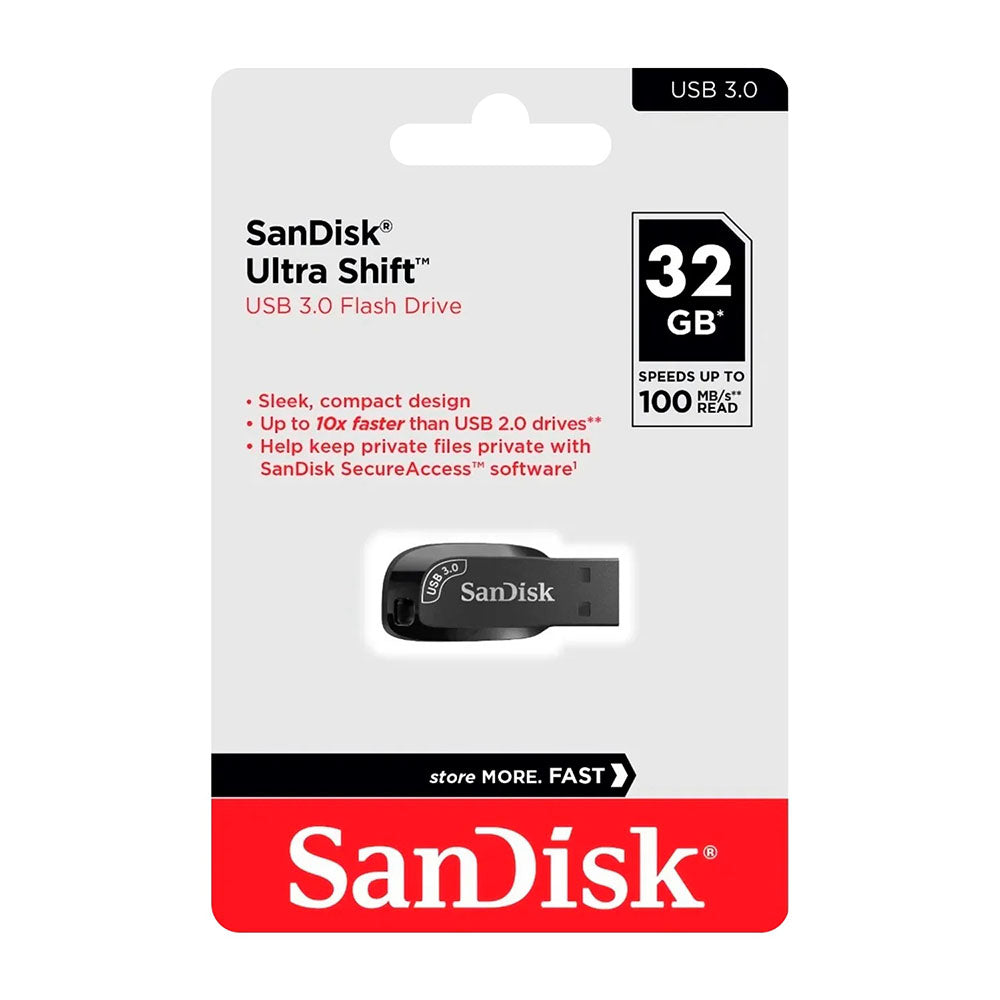 Pendrive Sandisk Ultra Shift Usb 3.0 32Gb 100mb/s