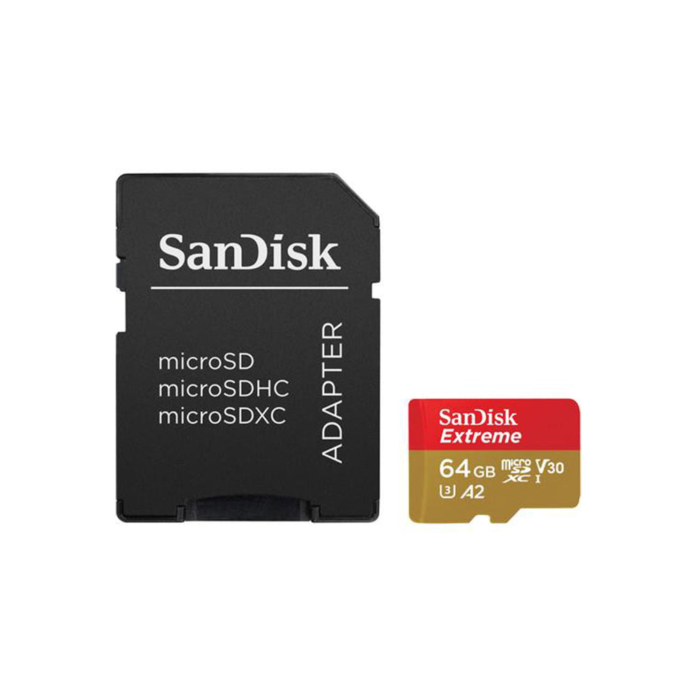 Tarjeta de memoria SanDisk Extreme 64GB microSD 4K A2