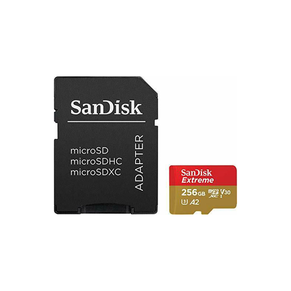 Tarjeta memoria SanDisk Extreme 256GB microSD 4K A2