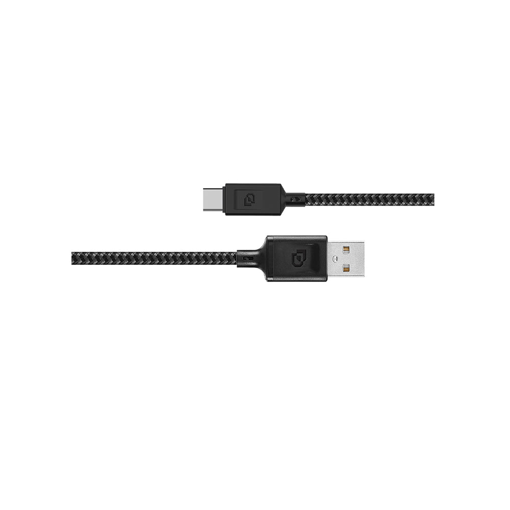 Dusted Cable USB a USB-C, USB 3.2, 1.2 Mt Rugged Negro
