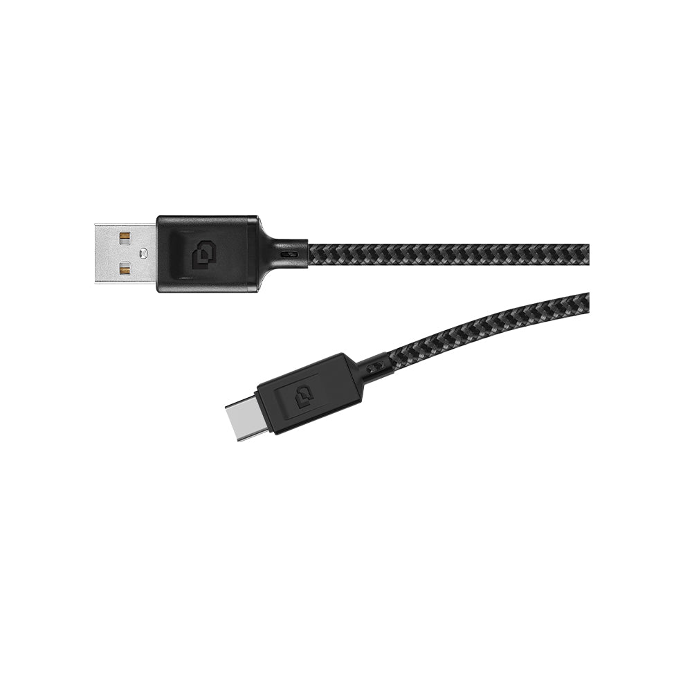 Dusted Cable USB a USB-C, USB 3.2, 1.2 Mt Rugged Negro
