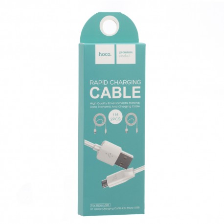 Hoco Cable data MicroUSB 1M X1 (2pcs)