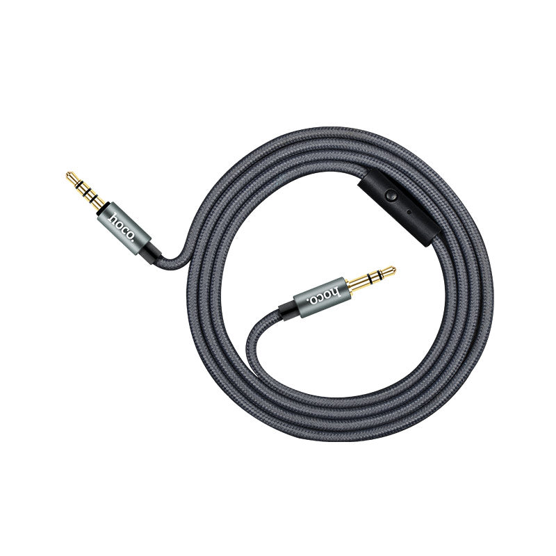 Hoco Cable Aux UPA04 Noble, con micrófono y botón